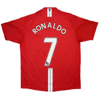 RONALDO #7 Retro Manchester United Home Jersey 2007/08